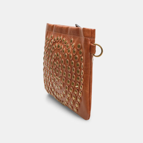 Clutch de mujer con tachuelas efecto piel, Piel Clutch de mujer con tachuelas efecto piel, Piel